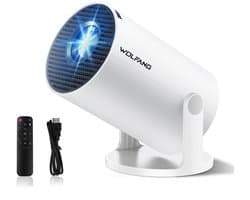 Mini Beamer LED - 1280 x 720 Resolutie - 1800 ANSI Lumen - Draagbaar - Voor Huisbioscoop En Reizen