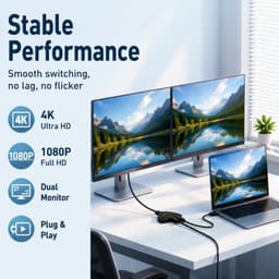 HDMI Switch 3 In 1 - Full HD 4K Resolutie - Compact Design - Voor Tv Monitor Beamer - Plug & Play — thumbnail 4