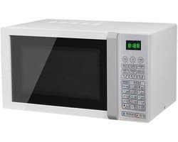 Magnetronoven - Keukenapparaat - Snel eten bereiden - Digitaal display - 23 liter inhoud - Zilver