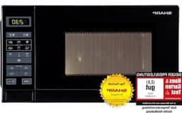 Solo-magnetron 20 l 800 W 5 vermogensniveaus 8 automatische programma's ontdooien met gewicht en tijd kinderslot energiebesparende modus glazen draaitafel (255 cm) - Zwart - Kwaliteitskeuze — thumbnail 1