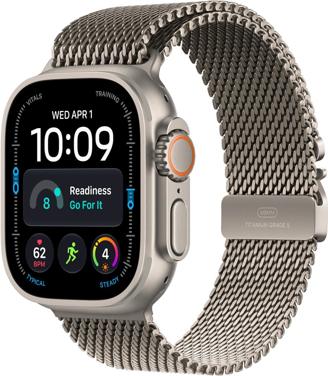 Apple Watch Ultra 4 49mm Naturel (Naturel Milanese Loop M) — afbeelding 1
