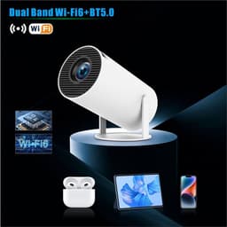 Mobiele telefoon beamer projector Halloween 720p HD helder daglicht geschikt voor reclame muur disco muziek video's ondersteuning 180° rotatie — thumbnail 2