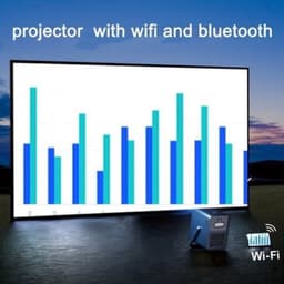 Beamer – Projector – Mini Beamer – Draagbare Beamer – Office Projector – Native Full HD 1080p – 1000 ANSI Lumen – WiFi 5.3 Draadloos — thumbnail 1