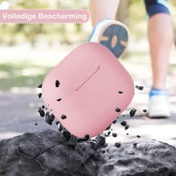 Studio Air Hoesje geschikt voor Airpods 5 - Roze - Schokbestendige Siliconen Case — thumbnail 5