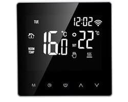 AC230V 50/60Hz Smart Thermostaat 5 ~ 90 ℃ WIFI Intelligente thermostaat LCD Touchscreen Water vloerverwarming thermostaat voor (witte achtergrond witte knop 3A)