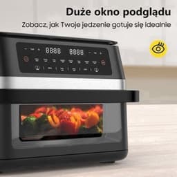Airfryer – Heteluchtfriteuse – Digitale Friteuse – Gezond Koken – XXL 11L – 2950W Vermogen – Dual-Zone Met Verwijderbare Divider — thumbnail 4