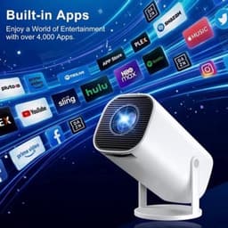 Draagbare Beamer 1920 x 1080 LCD - Wi-Fi 6 Bluetooth 5.4 - 1800 ANSI Lumen - Compact 9x9x19 cm - Voor Thuisbioscoop — thumbnail 5