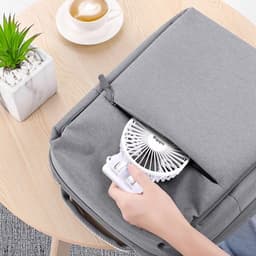 Draagbare mini-ventilator met 3 snelheden - Stille USB-ventilator voor bureau — thumbnail 4