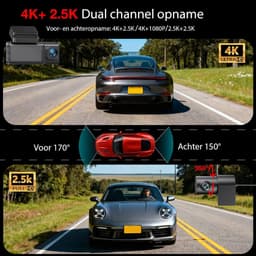 Zavio® Dashcam voor Auto - Auto Camera - Dashcam Voor en Achter Draadloos — thumbnail 5