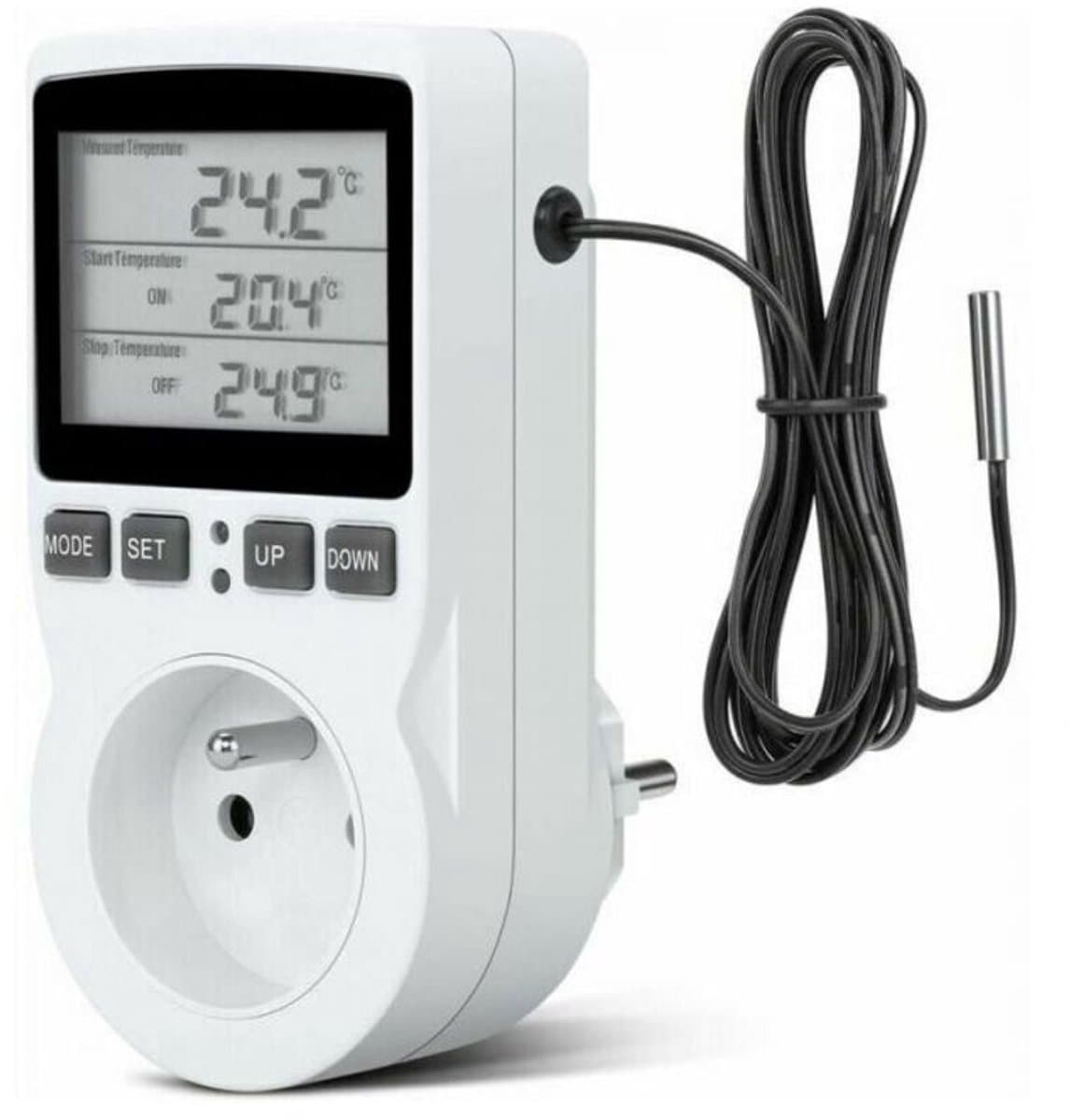 Programmeerbare stekkers - Temperatuurregelstekkers, digitale timerstekkers, programmeerbare digitale stekkers geschikt voor sensoren, programmeerbare digitale timers, temperatuurregelstekkers geschikt voor verwarming van kassen en aquaria. — afbeelding 1