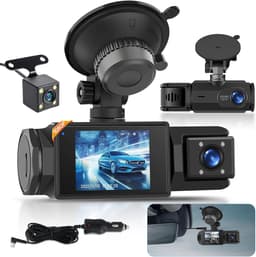 Dash Cam - Full HD - Drie-kanaals Opname - Nachtzicht - Voor Auto's — thumbnail 1