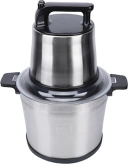Keukenmachine - Voedselhakker Deegkneder - Maaltijden Bereiden - Krachtige 1800W Motor - 10L Kom - Zilver — thumbnail 5