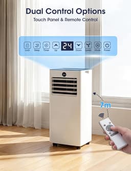 Mobiele Airconditioner - Airco Klimaatregelaar - Ruimte Koelen - 3-in-1 Functie - 9000 BTU - Wit — thumbnail 3