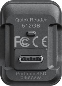 Externe SSD - Draagbare Opslag - Bestanden Overzetten - Snelle Leessnelheid - 512 GB - Zwart — thumbnail 5