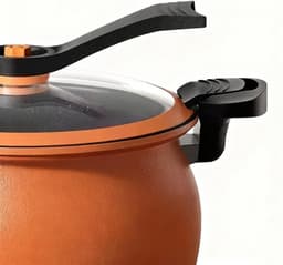 Multi-Cooker Snelkookpan - Rijstkoker Stoompan - Snel Maaltijden Bereiden - Transparant Deksel - 28 cm - Zwart — thumbnail 5