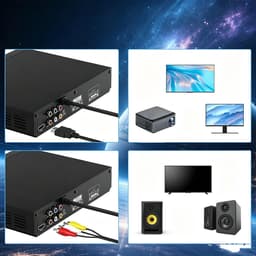 CD/DVD-Speler Voor TV - Full Hd 1080p Multifunctionele Speler - Met HDMI/USB/AV-Aansluiting - USB-Speler — thumbnail 2
