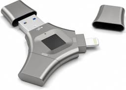 Vingerafdruk U-schijf - Data opslag - Veilige bestanden - 3-in-1 connectiviteit - 512 GB - Zwart — thumbnail 1