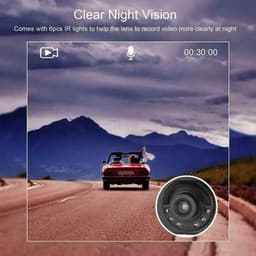 4-kanaals 360° dashcam HD 1080P 4-lens rijrecorder met 32GB geheugenkaart — thumbnail 3