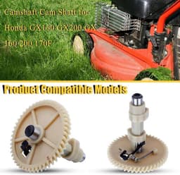 Nokkenas van duurzaam nylon geschikt voor Honda GX160 en GX200 benzinemotoren van 2KW tot 2.8KW, ideaal voor generatoren en maaiers met 6.5 tot 7PK vermogen — thumbnail 5