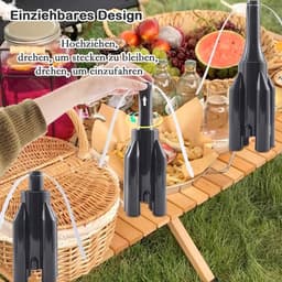 Solvix tafel ventilator geluidloos - Tafelflybestrijders - Zwart - Rotating Wings - Veilig en Stil - Voor Binnen en Buiten — thumbnail 3