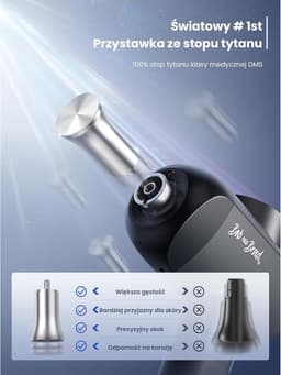 Massagepistool - Metalen - Diepe Weefselmassage - 11 mm Amplitude - Voor Atleten en Fitnessliefhebbers — thumbnail 2