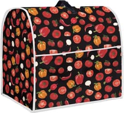 Mixerhoes Keukenmachine - Apparaathoes Mixer - Keuken Organiseren - Waterafstotend Polyester - Universeel Formaat - Fruitprint — thumbnail 1