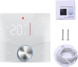Slimme Thermostaat - Verwarming Controller - Energie Besparen - Matter Protocol - 88x88mm - Zwart en Wit — thumbnail 5