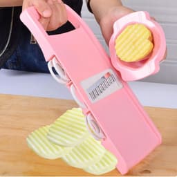 Groente Hakker - Keukenmachine Snijder - Maaltijden Bereiden - Anti-slip Grip - 32x11x13 cm - Blauw — thumbnail 3