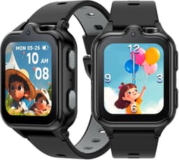 DOOGEE Anyscene S3 4G - GPS Horloge Kind - Smartwatch Kinderen - Video oproepen - Android OS - 1,72" inch HD Scherm - 2GB+16G - 900mAh - GPS/LBS/WiFi Locatie - Hartslag & Bloeddruk Monitor - IP68 Waterdicht - Geschikt voor iPhone en Android - Zwart — thumbnail 1