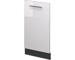 Vaatwasserpaneel - Keukenfront - Keuken Completeren - Hoge Glans Afwerking - 45 cm Breed - Wit