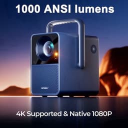 Beamer – Projector – Mini Beamer – Draagbare Beamer – Office Projector – Native Full HD 1080p – 1000 ANSI Lumen – WiFi 5.3 Draadloos — thumbnail 4