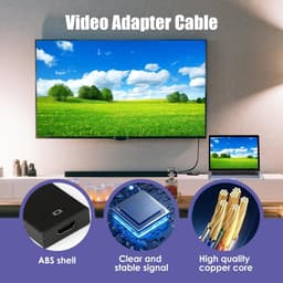 USB naar HDMI Adapter - Converter Beeldscherm - Extra Monitor Aansluiten - Ondersteunt Audio en Video - 1080p Full HD — thumbnail 3