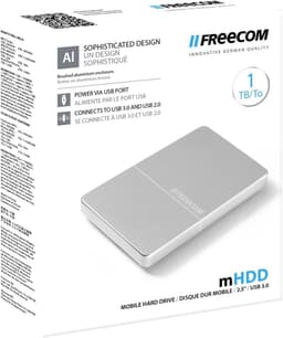 Externe Harde Schijf - Mobiele Schijf Dataopslag - Gegevens Archiveren - USB 3.0 Overdracht - 1 TB - Zilver — thumbnail 3