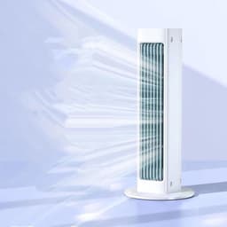 KZQ Draagbare Usb Luchtkoeler Ventilator Met Dubbele Stand Ultrastil Voor Keuken En Slaapkamer Wit — thumbnail 3