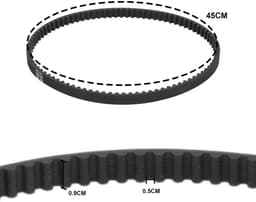Dailygoods- Aandrijfriem 6,1 meter - Compatibel met Art.8846/8847/8848 - Nylon - 1,6 mm doorsnede - 6 x reservedraadspoel - Grijs - Grasmaaier — thumbnail 5