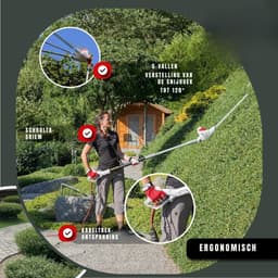 QORA® HeggenQORAaar ElectriQORA - HeggenQORAaar - Grastrimmers- Grijs- 3cmx 1cmx 1cm — thumbnail 2