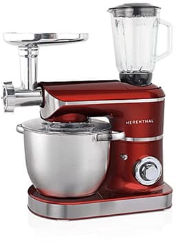 Keukenmachine - Mixer Deegmaker - Koken Bakken - Krachtige 2200W Motor - 7.5 Liter Kom - Rood — thumbnail 1