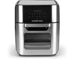 Heteluchtfriteuse Oven - Airfryer XXL - Vetarm Koken - Met Draaispit - 12 Liter - Zilver