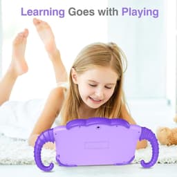SnelShoppen - Kinder Tablet 7 Inch - Android Kindertablet met Hoes - 2 GB RAM + 32 GB Opslag - Kindbeveiliging en GMS Gecertificeerd - Dual WiFi en Ca — thumbnail 2