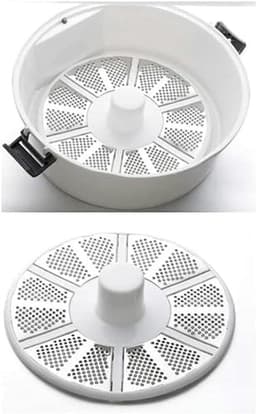 Elektrische Aardappelschiller - Groentesnijder Keukenmachine - Efficiënt Groenten Schillen - Handsfree Bediening Met Knop - 1 kg Capaciteit - Wit — thumbnail 2