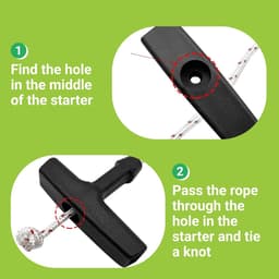 Startkabel grasmaaier 10m - 5mm nylon - vervangingskoord - geschikt voor grasmaaiers en kettingzagen - ShopVlot — thumbnail 4