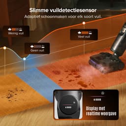 Roborock F25 Steam-Vloerreiniger-Nat Droog Stofzuiger-draadloos-Elektrische dweil-180 °C stoommop-80 min gebruiksduur-25000 Pa zuigkracht-Heteluchtdroging op 95 °C-Anti-klit technologie — thumbnail 4