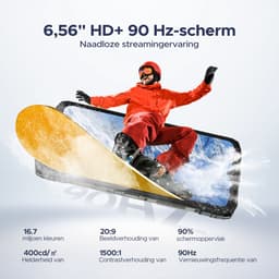 DOOGEE Blade 10 Ultra Energy 4.5G - Robuuste Telefoon - Smartphone - 36 GB RAM+128 ROM（2TB/TF) - UNISOC T7250 - Android 16 - 6,56-inch HD+ 90Hz - 64MP Camera - 6150mAh/18W - IP68 - 10.7mm - Vingerafdruk-Face ID - NFC - GPS - Zwart — thumbnail 5