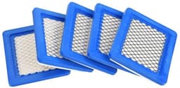 Luchtfilter Hoogwaardige Vervangingsset - 5 Stuks - Eenvoudige Installatie - Geschikt voor 491588/491588S/399959 - Afmetingen 13,2 x 11,3 x 2 cm - Hoge Kwaliteit - Grasmaaierfilter — thumbnail 1