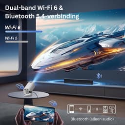 Zavio® Mini Beamer - Mini Projector - Beamer 4k — thumbnail 5
