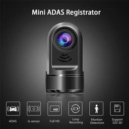 Mini Dashcam - Autocamera Video - Veilig Rijden - ADAS Waarschuwingen - 6.5 x 3.2 x 1 cm - Zwart — thumbnail 4