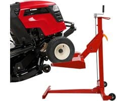 Grasmaaier Lift - Maaier Trolley - Onderhoud Tuinapparatuur - Stabiele Constructie - 62 cm Hefhoogte - Rood