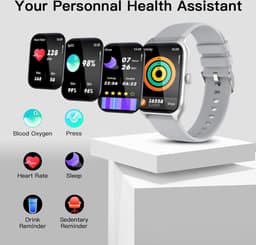 Fairweather Smartwatch Pro – Dames – HD – Stappenteller – Slaapmeter – hartslagmeter – Geschikt voor iOS en Android — thumbnail 3