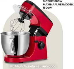 Deegmachine - Kneedmachine - Rood — thumbnail 2