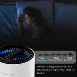 Blanc Square Air Purifier Pro - Luchtreiniger met 2 vervangbare HEPA13 filters + koolstoffilter - Werkt tegen huisstofmijt, hooikoorts, allergie, stof - Clean Air Aroma functie — thumbnail 4